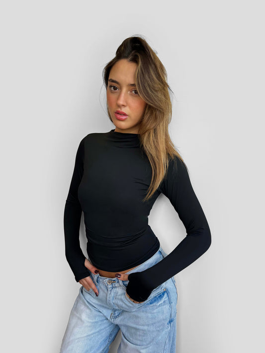 Mock Neck Long Sleeve