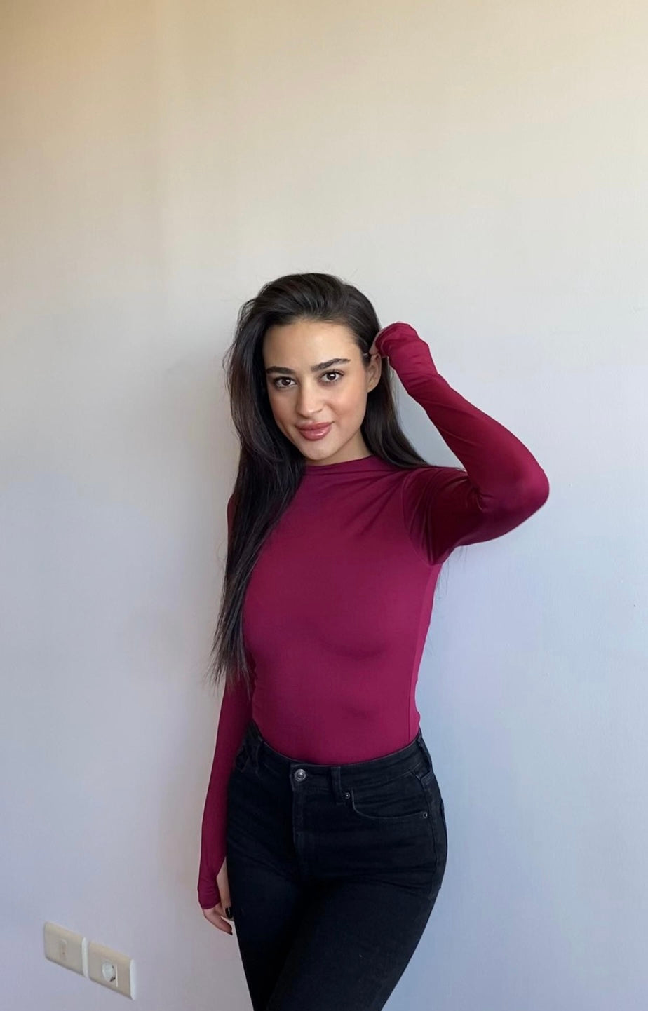 Mock Neck Long Sleeve